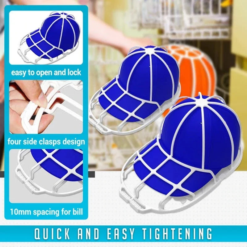 Hat Washer Baseball Cap Cleaner Ball Cap Washer Frame Cage Hat Protector Storage Rack Holder Organizer for Washing Machine